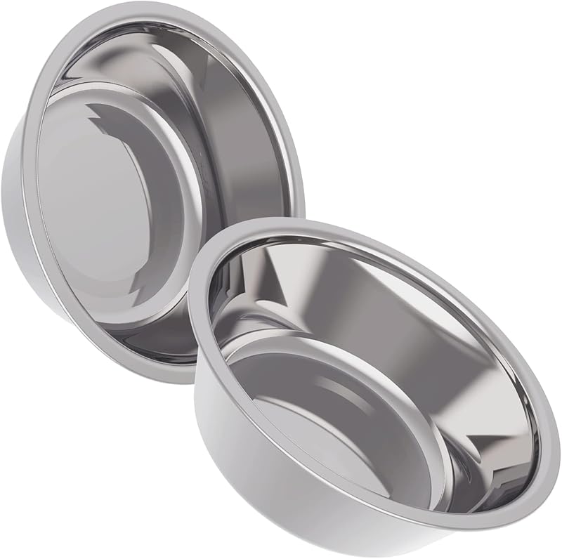 Tigelas de Aço Inoxidável 304 para Cães AVERYDAY, 24 oz, para Comedouro Elevado, Pacote com 2
