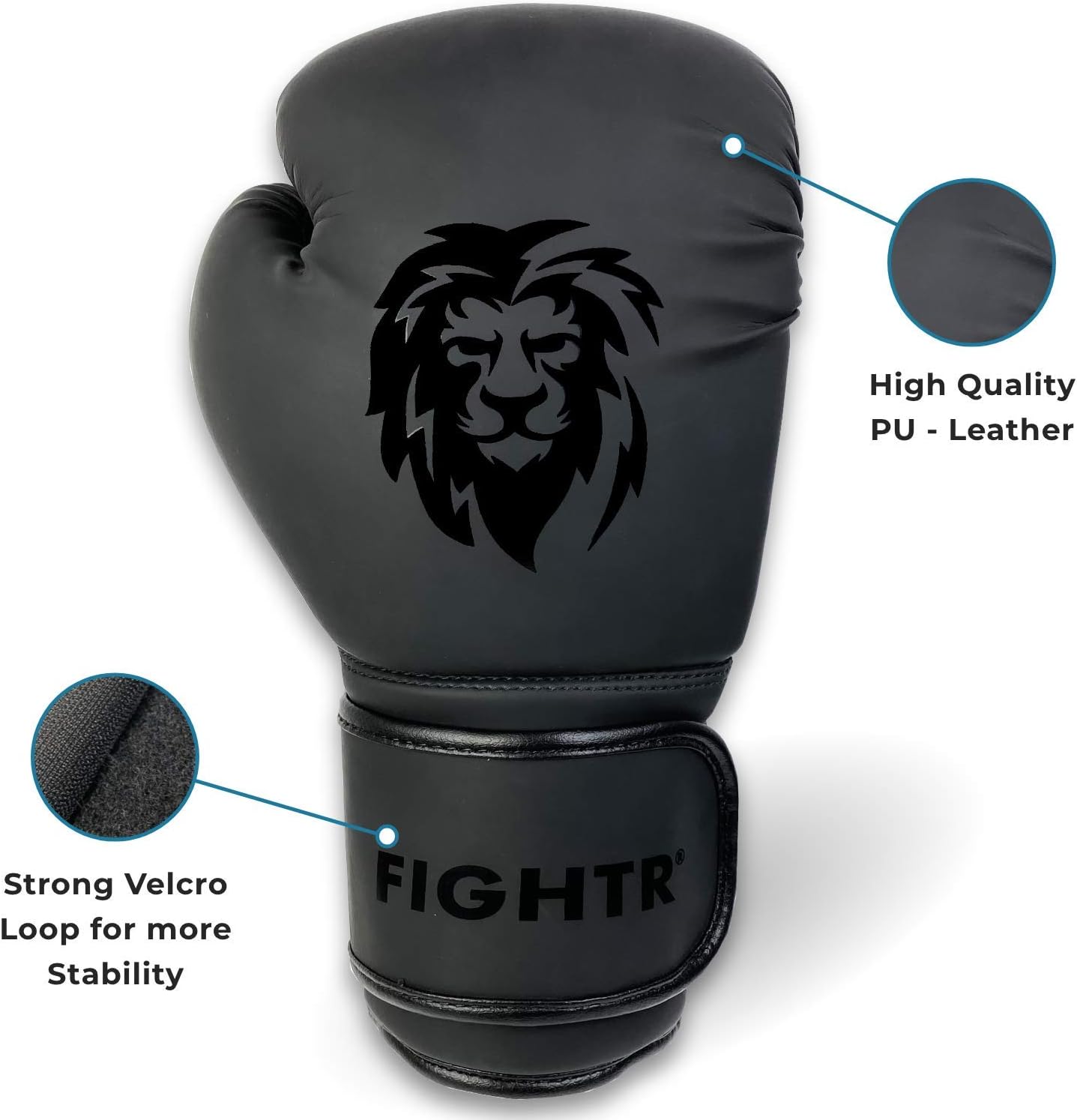 FIGHTR Boxing Gloves - Ideal Stability & Impact Strength | Punching Gloves for Boxing, MMA, Muay Thai, Kickboxing & Martial Arts | Includes Carry Bag : Sports & Outdoors