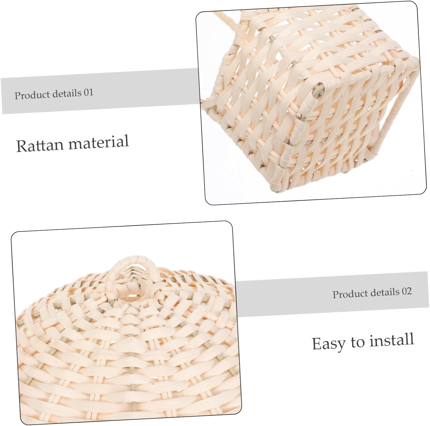 Unomor Handwoven Rattan Hot Air Balloon Light Shade Unique Wicker Wall Hanging Art for Boy Girl Room Decoration Versatile Use As Lamp Shade Decorative Wall Hanging Artisan Quality Home