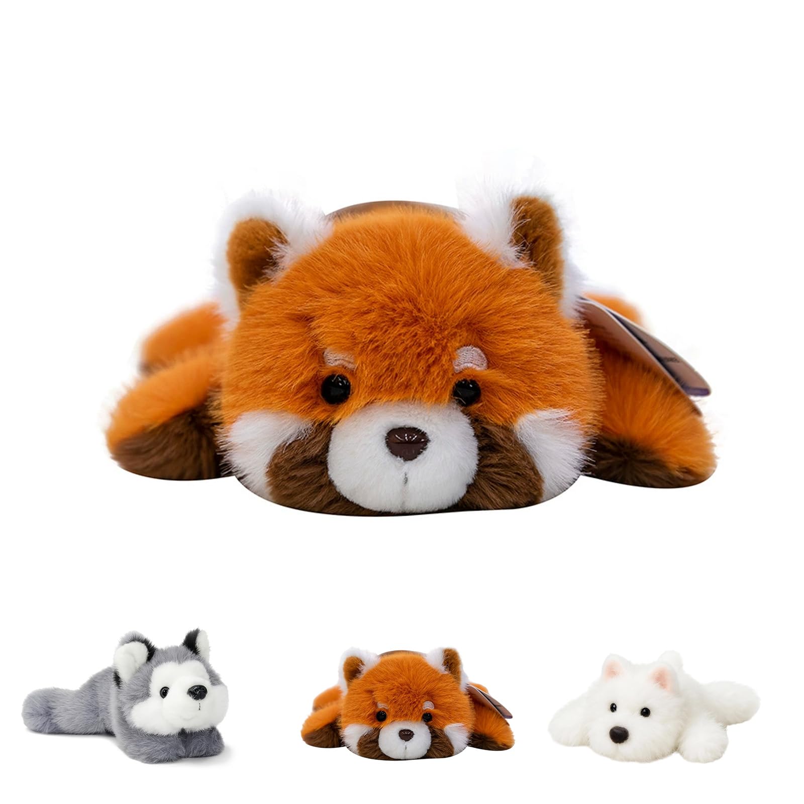 Roter Panda Plüschtier 22 cm – Weiches und Leicht Beruhigend Beschwertes Kuscheltier, Niedliches Stofftier als Geschenk für Kinder, Jungen und Mädchen