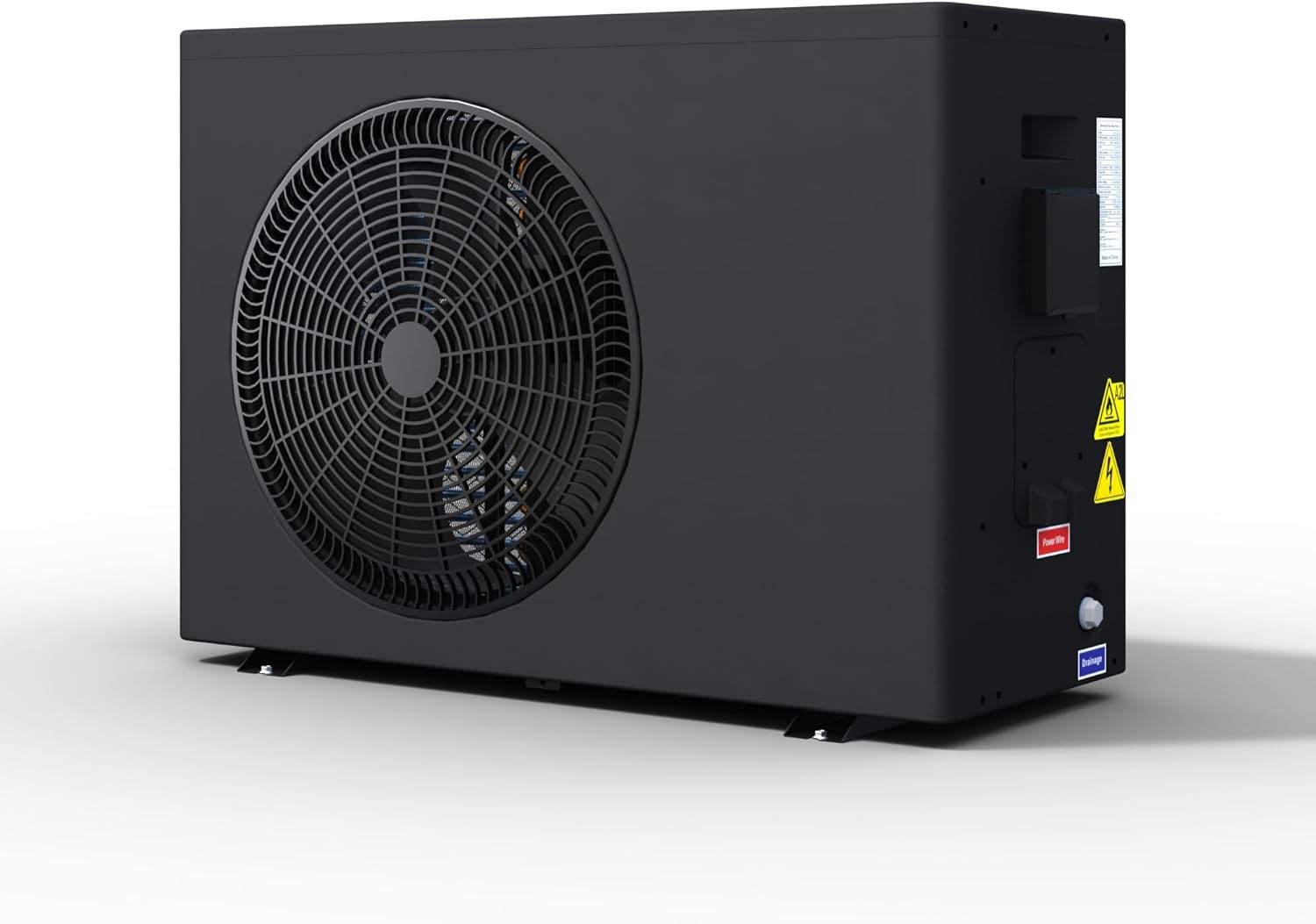 58000BTU DC Inverter Swimming Pool Heat Pump, Pool Heater for Above Ground and Inground Pool up to 18000 Gal, Heating and Cooling, Up to 11.08 COP, 220V