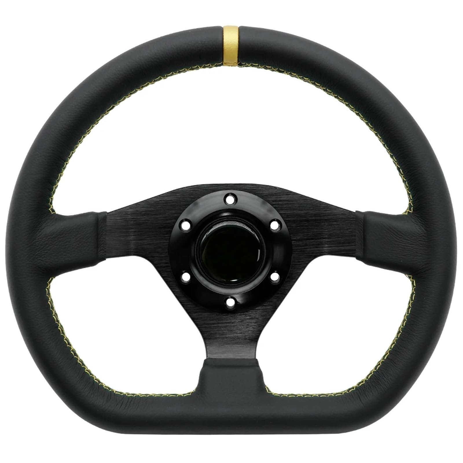 Volante da corsa Volante sportivo da corsa in pelle stile D 11,8 pollici/300 mm per corsa rallye