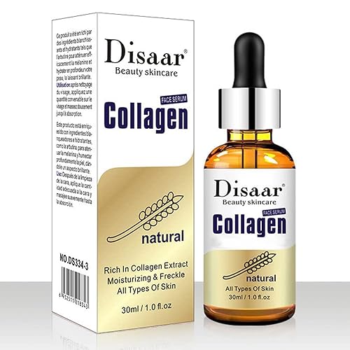 Colágeno puro Anti-arrugas Anti Envejecimiento Cara Suero Piel Sensible Hidratante Pecas Reponer Agua 1.0 fl oz