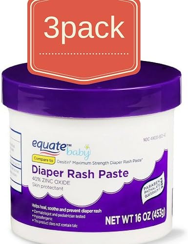 Equate Maximum Strength Diaper Rash Relief, 16 oz (Pack of 3)