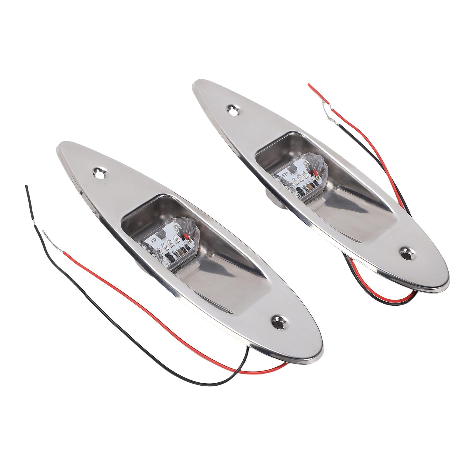 Luce di Navigazione a LED, Luce di Prua Marina in Acciaio Inossidabile, da Incasso IP67 con Struttura Durevole, Ideale per Barche Sotto i 20 Metri