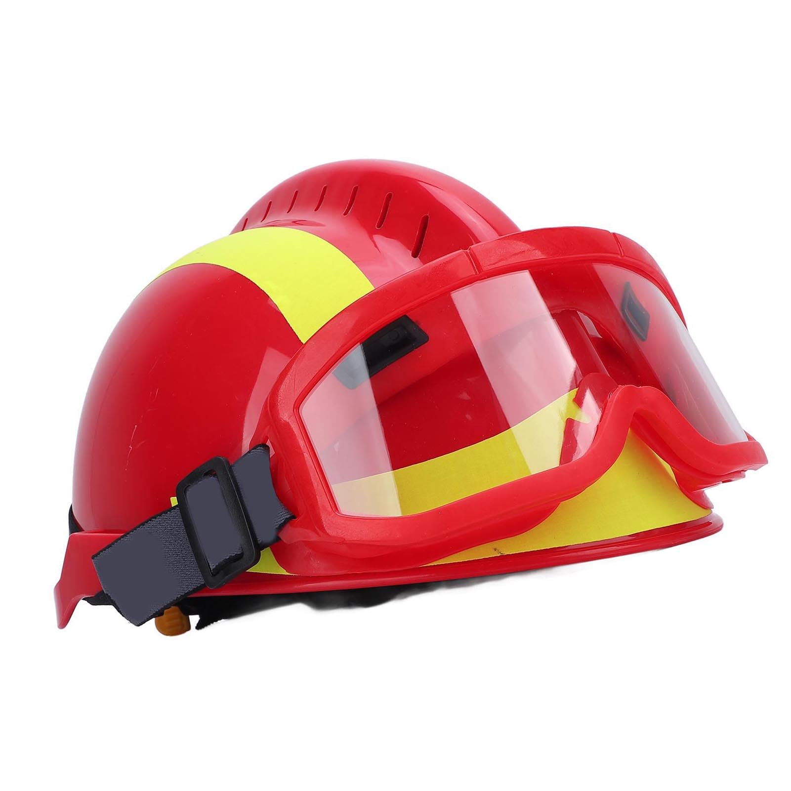 Walfront Rescue Hat Hat Casque de sécurité Industrielle avec Visière Buckle Réglable 300x230mm Confortable Ajustement de Recherche de Secours