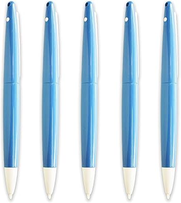 5-Pack Replacement Stylus Pen for Nintendo 3DS / 3DS XL / 2DS / DSi XL/DSi LL, Big Grip Touch Stylus Set, Compatible with Nintendo Handheld Consoles, Blue and White Colors