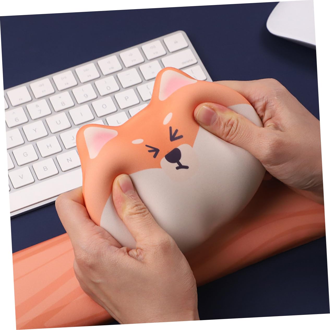 Angoily 5pezzi Tappetino Per Mouse Ergonomico Con Poggiapolsi Design Antiscivolo Con Stampa Di Cani Comfort Ottimale Per Ufficio e Casa Supporto Per Polso Durante Uso Prolungato