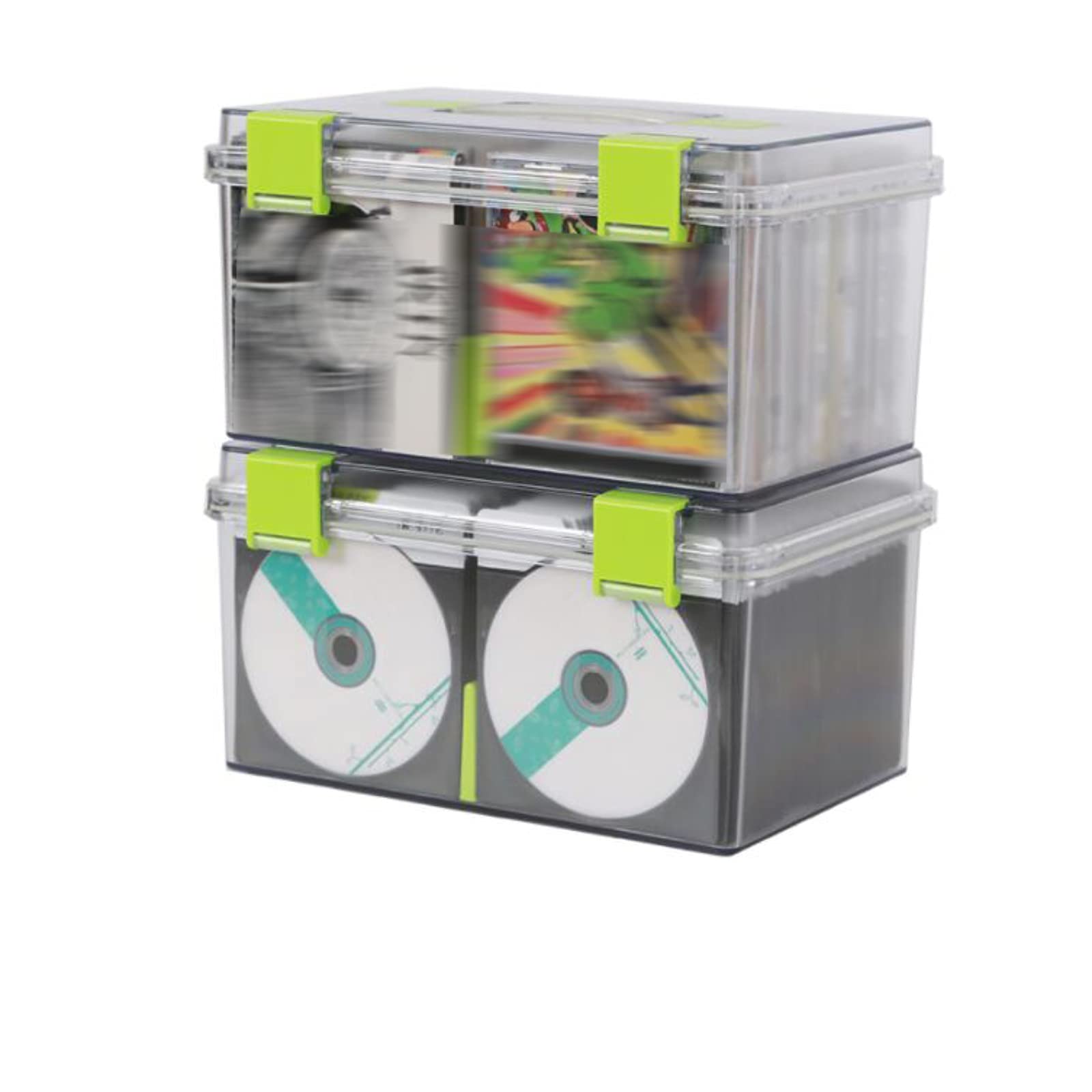 Estante de Discos Almacenamiento de plástico, for DVD, Videojuegos, Accesorios for Juegos PS4, Auriculares, Transparente Titular de la colección de Discos