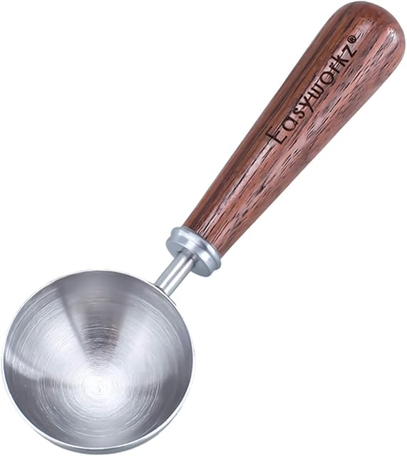 Easyworkz Retro Stainless Steel Coffee Spoon With Black Walnut Handle,10g Measuring Spoon