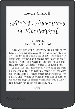 PocketBook Verse Lite 6 E-Ink Carta Touchscreen eReader with Frontlight | Eye-Friendly, Glare-Free Display | Wi-Fi | Supports 25 Formats incl. DRM | Compact & Lightweight