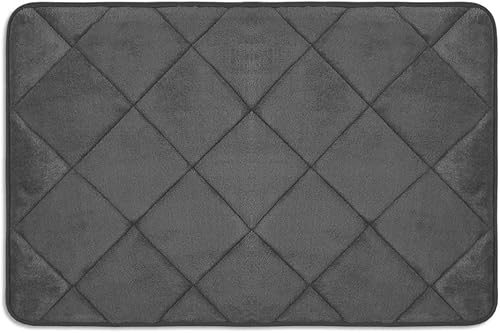 Vista 55 de Home Dynamix Capri Haven - Tapete de baño de espuma viscoelástica, lavable a máquina, gris claro, 20 x 30 pulgadas