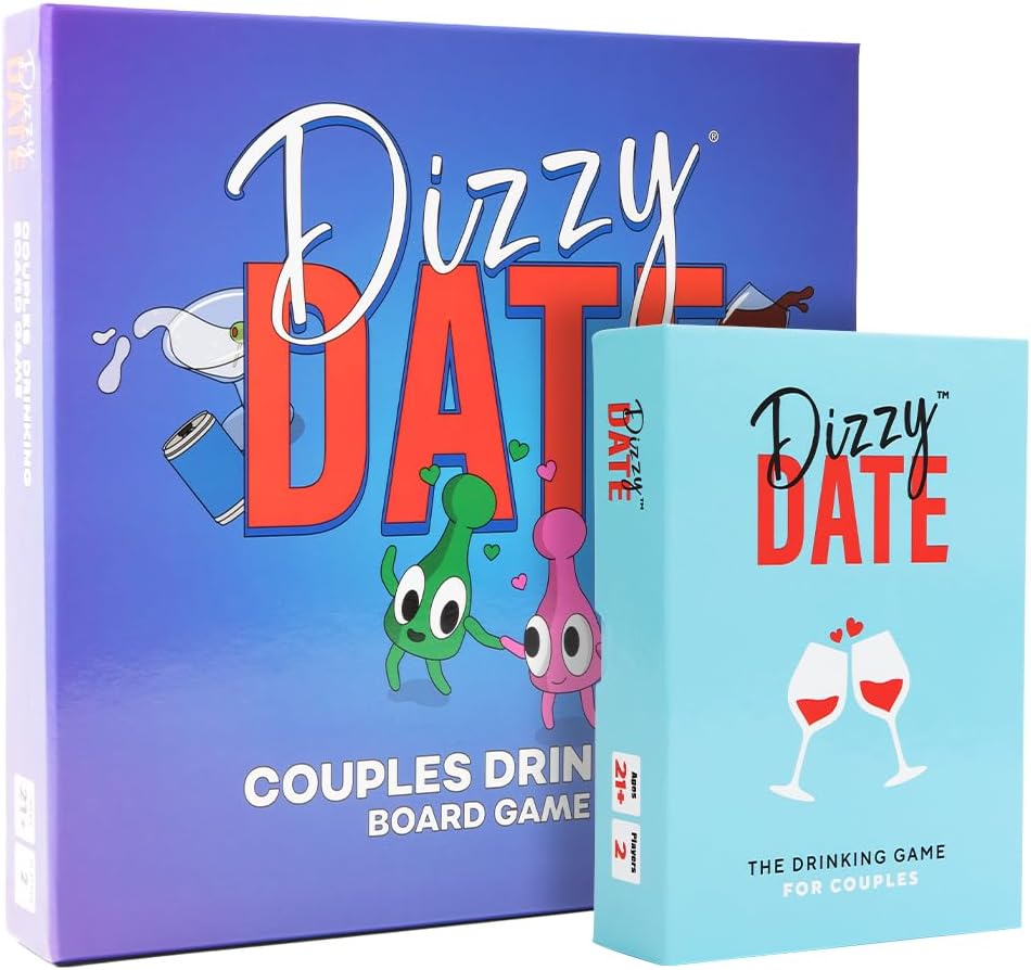 Dizzy Date Couples Board Game + Dizzy Date Couples Card Game Bundle