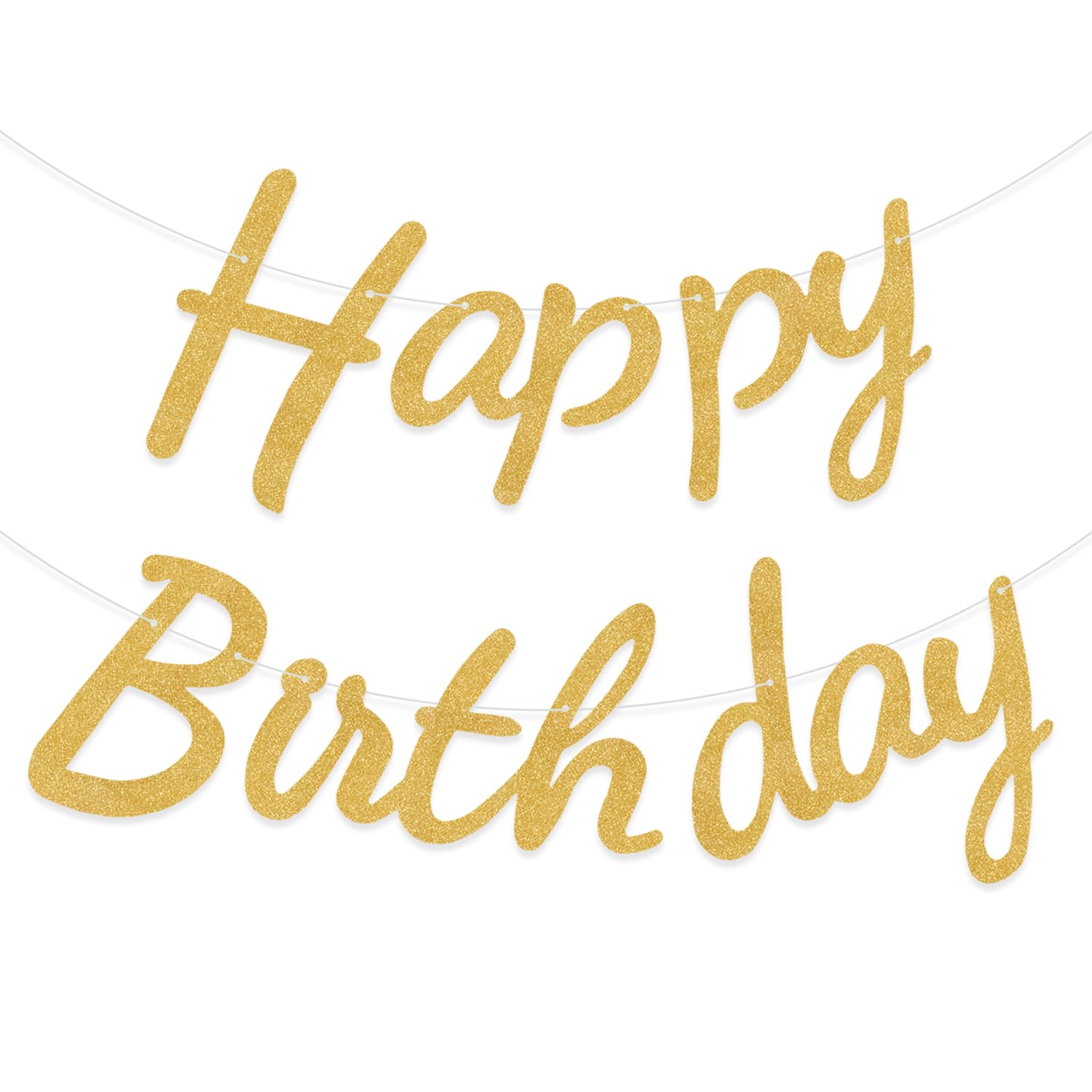 Red Glitter Birthday Banner - Sparkle Party Decor -31