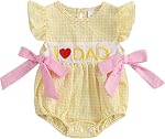 Baby Girls Romper Fly Sleeve Daddys Dirls Baby Clothes Letters Newborn Girl Bodysuit Summer Clothes