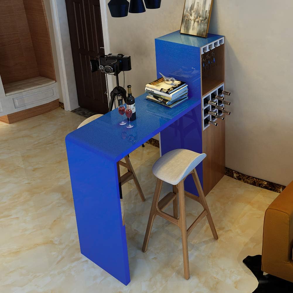 LACHEERY Glossy Royal Blue Contact Paper Decorative Self Adhesive Vinyl Warp Furniture Film Removable Blue Wallpaper Peel and Stick on Covering Kitchen Countertops Cabinets Wardrobe Shelves 15.8"x80"