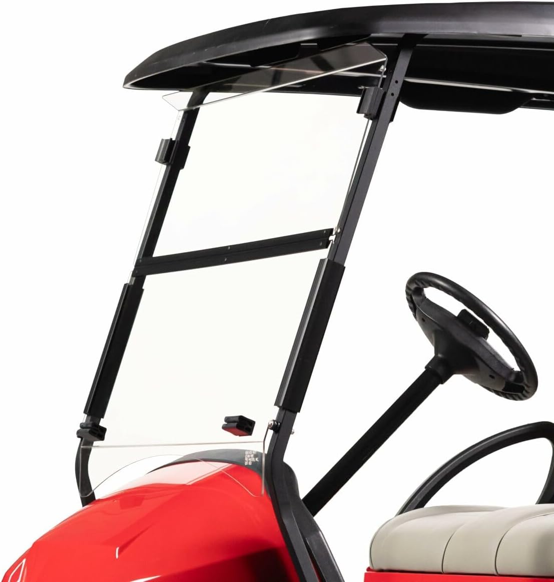 RedDot DOT Approved AS4 AS5 Clear Folding Golf Cart Windshield for Club Car Precedent 2004-Up Models