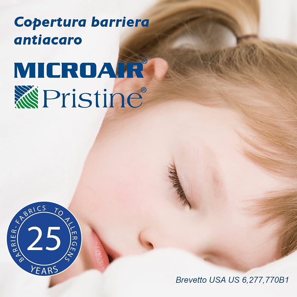 MICROAIR Pristine Zero Copricuscino Barriera Antiacaro Standard cm 50x80