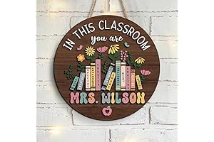 Personalized Teacher Door Sign: A Warm Welcome for Students