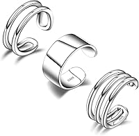 ChicArtsy 925 Sterling Silver Non-Piercing Ear Cuffs for Women - Adjustable Clip-On Cartilage Helix Conch Earrings, Gold Plated Oxidized Styles