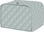 Coton/Polyester Couverture de grille-pain matelassée pour quatre grille-vaisselle en tranches et poussière & Protection des empreintes digitales, lavable à la machine. Rouge