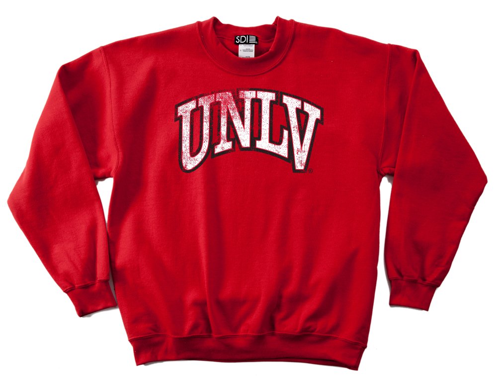 UNLV Rebels 50/50 Blended 8-Ounce Vintage Arch Crewneck Sweatshirt, 3X-Large, Red
