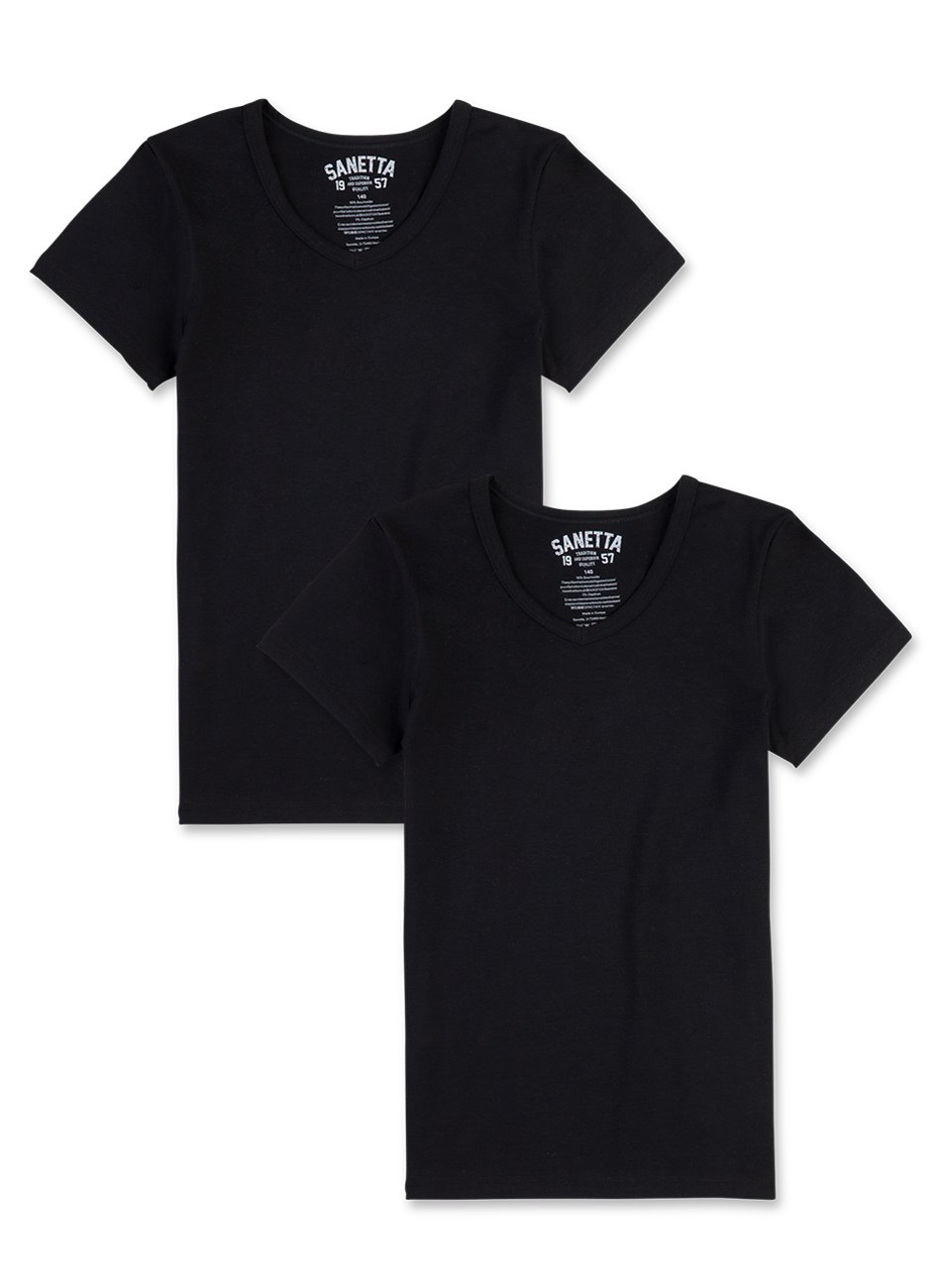 Sanetta Lot de 2 maillots de corps pour garçon.