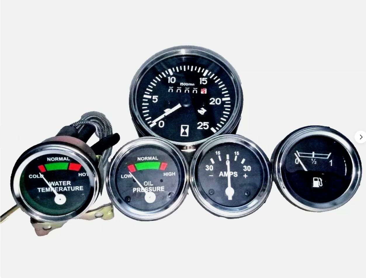 Tachometer Gauge Set for Massey Ferguson Tractor MF35 MF50 MF65 MF135 MF150 165 F40 85 88 Super 90135 175 180 Industrial MF20 30 2135