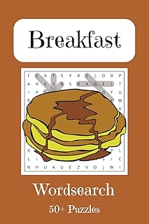 Breakfast Word Search Puzzle Book: Word Searches with Easy to Read Print about Breakfast | 6X9 inches, 110 pages | 50+ Puzzles