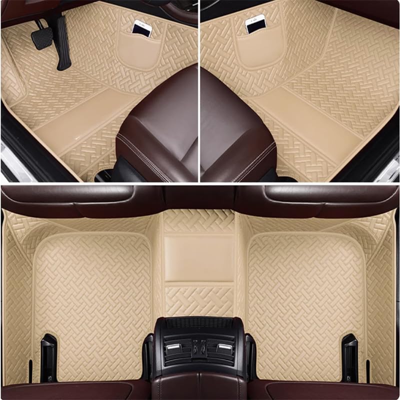 Car Mats Full Set for VW 2000-2025 with Logo/Pic - Beetle/CC/Golf/Passat/Polo/Tiguan/T-ROC/ID.3/ID.4//Jetta -Full Coverage, with Storage Bag - All-Weather Protection, Custom Fit