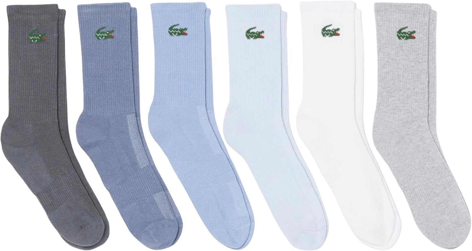 Lacoste Unisex 6-pack Ribbed Socks
