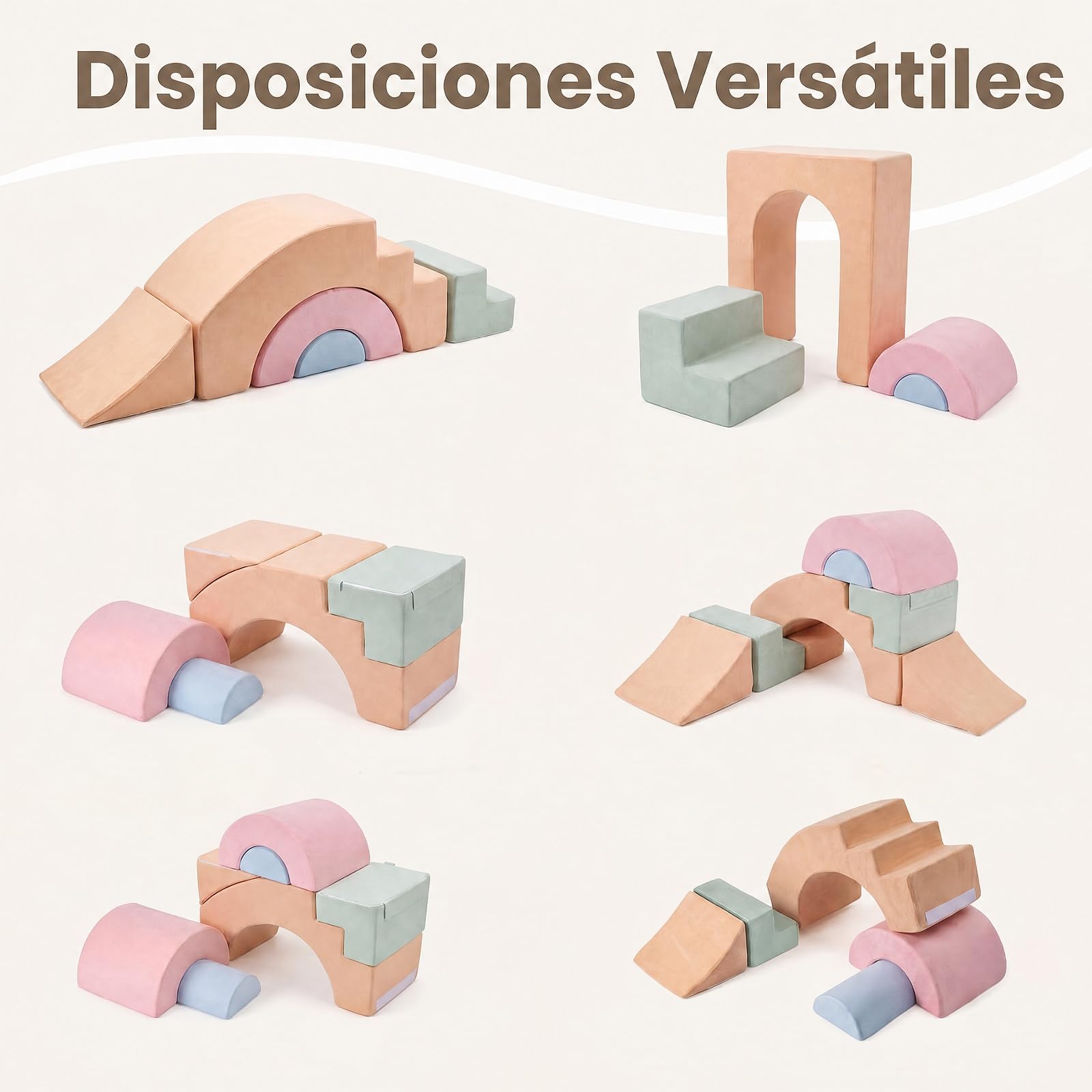 GOPLUS Juego de 5 Bloques de Espuma para Niños