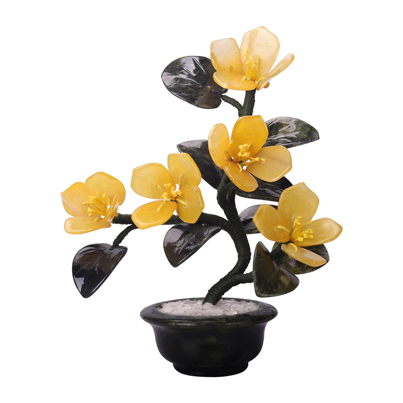 Arbre artificiel fleurs artificielles de jade en pot de maison et bureau