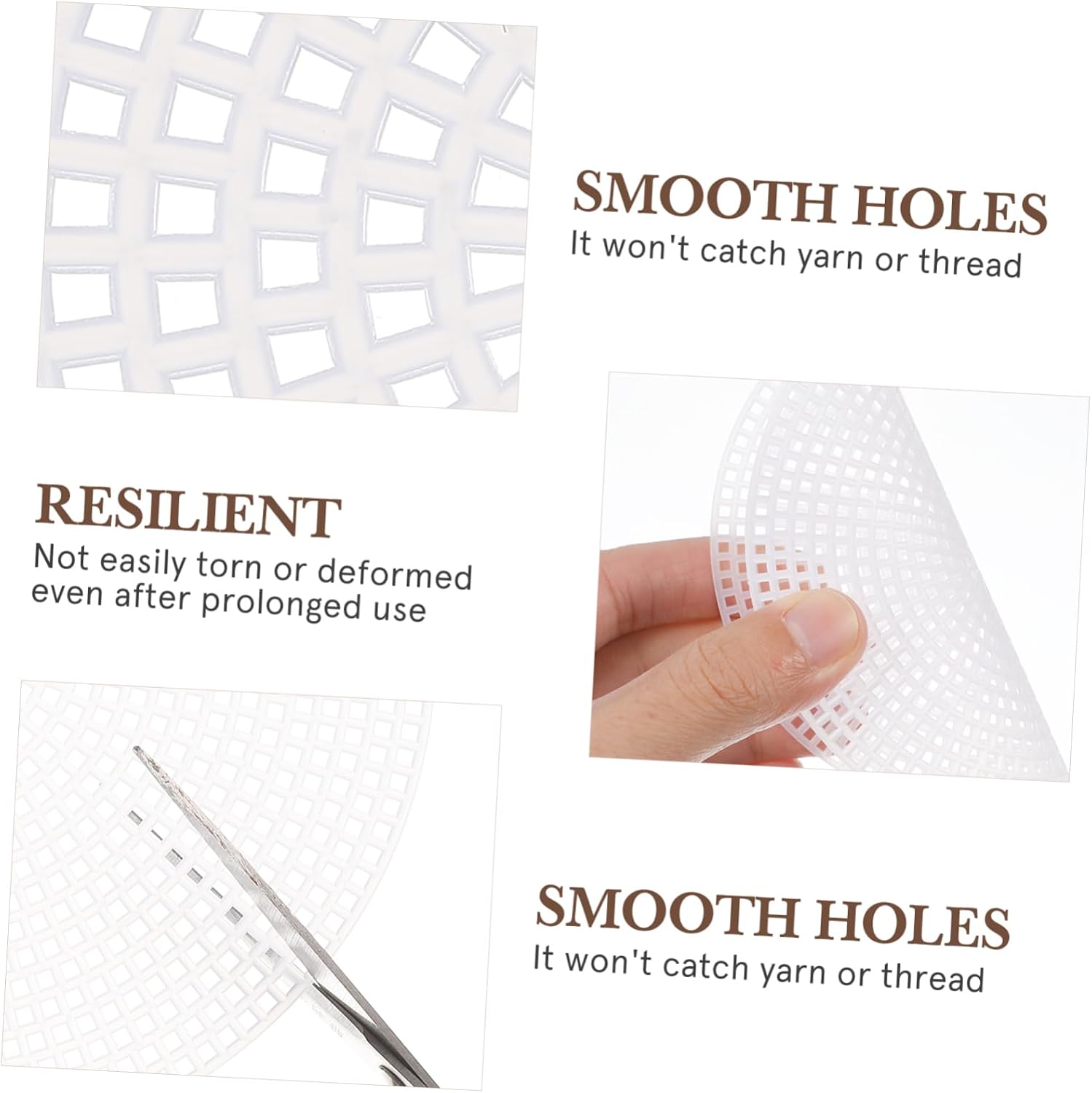 MOKKHNB 30Pcs Round Plastic Canvas Sheets for Embroidery Wear-Resistant Mesh for Crafting for Knitting and Crochet Projects