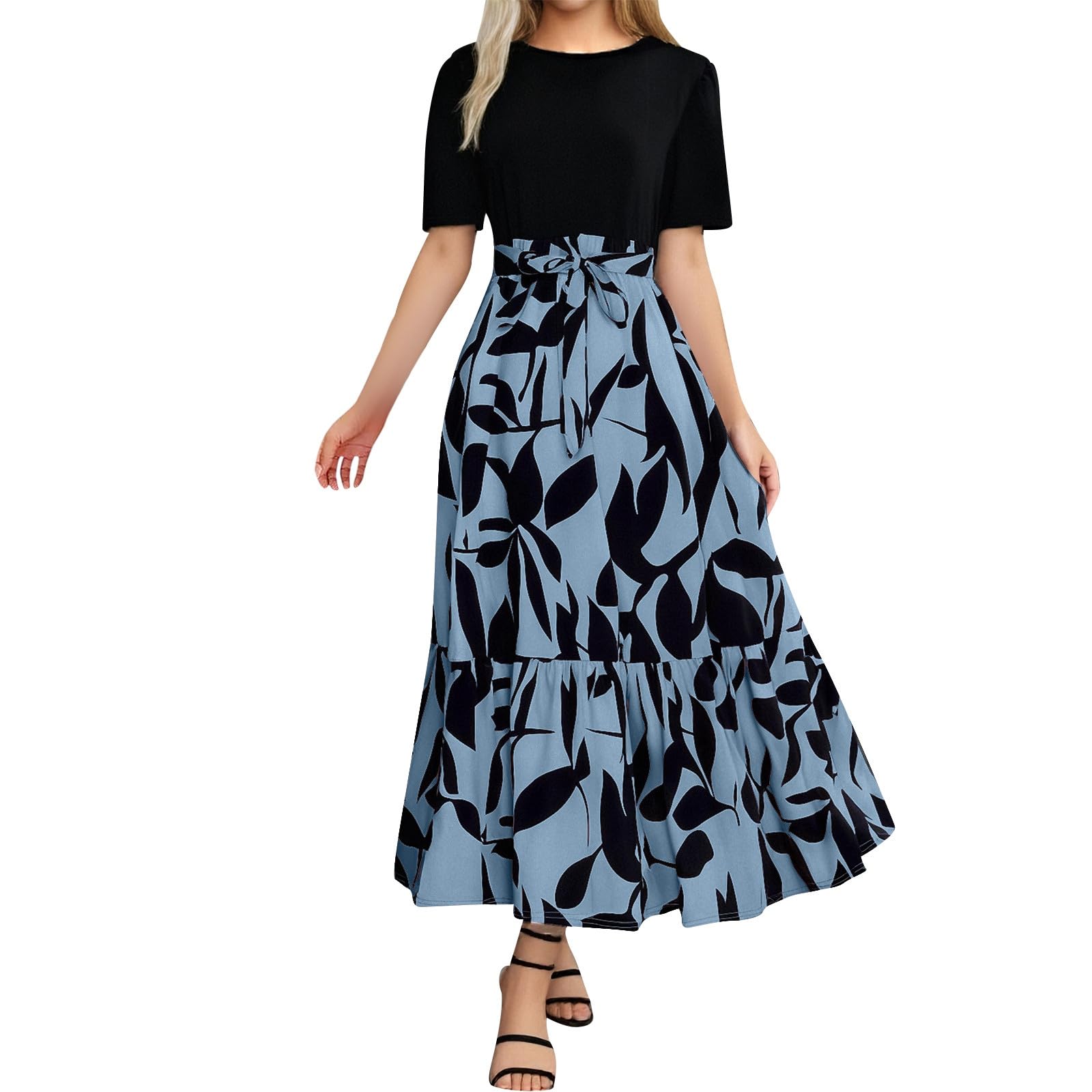 Robe d'été fleurie idéale pour les terrasses ensoleillées - 8