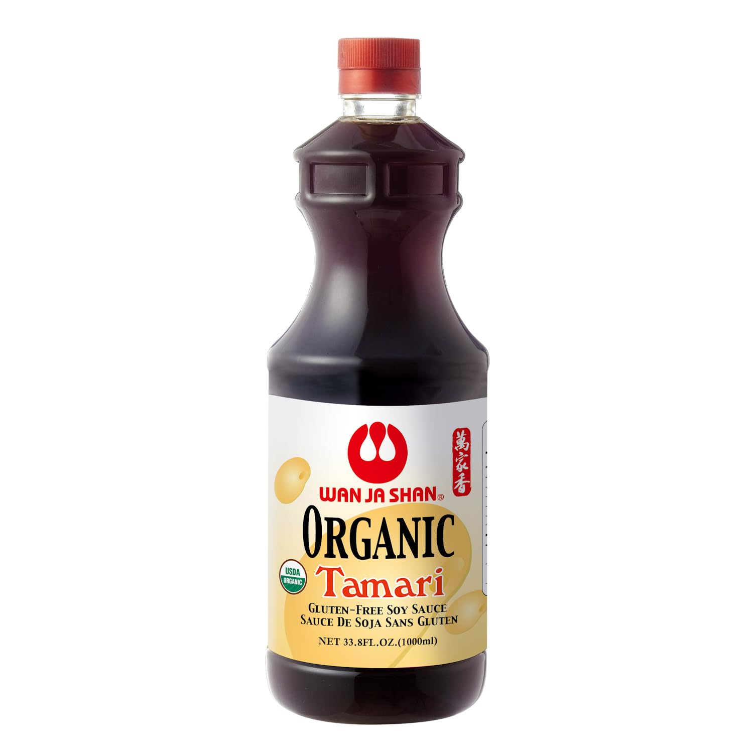 Wan Ja Shan Organic Gluten Free Soy Sauce - Tamari Sauce. 1 Gallon (128oz)