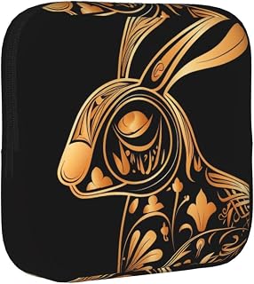 Period Bag Pouch for Women,Sanitary Napkin Storage Bag Portable Period Pad Pouch Small Make Up Bags Rabbit Icon Tampon Holder For Purse Travel Daily Use