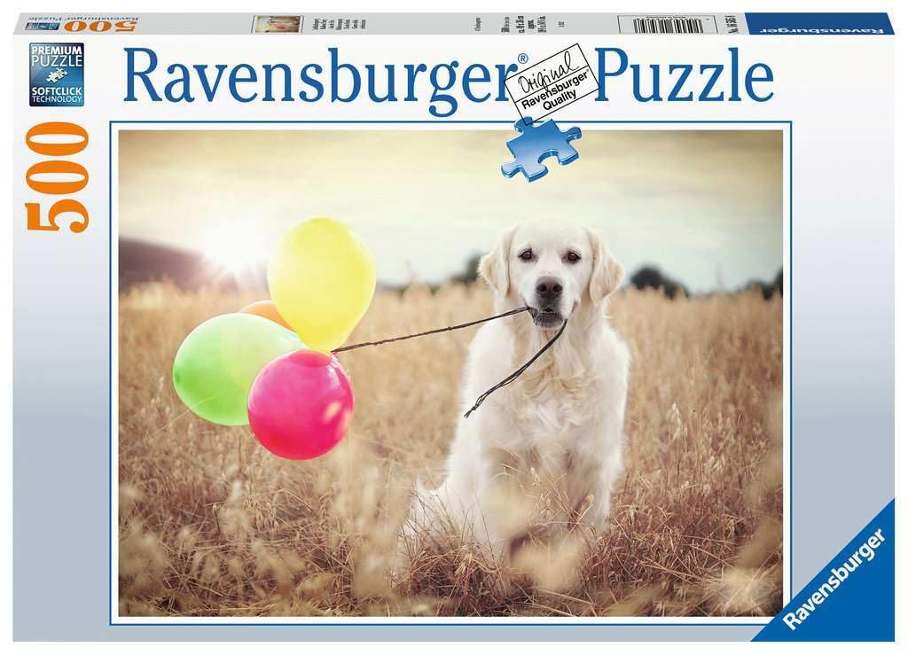 Ravensburger - Puzzle: Cumpleaños Mascota, Puzzles para Adultos y Niños, Rompecabezas Adultos, Puzzle 500 piezas, Usa Pegamento puzzle para enmarcar, Puzzle 500 Piezas Adultos, Pasatiempos adultos