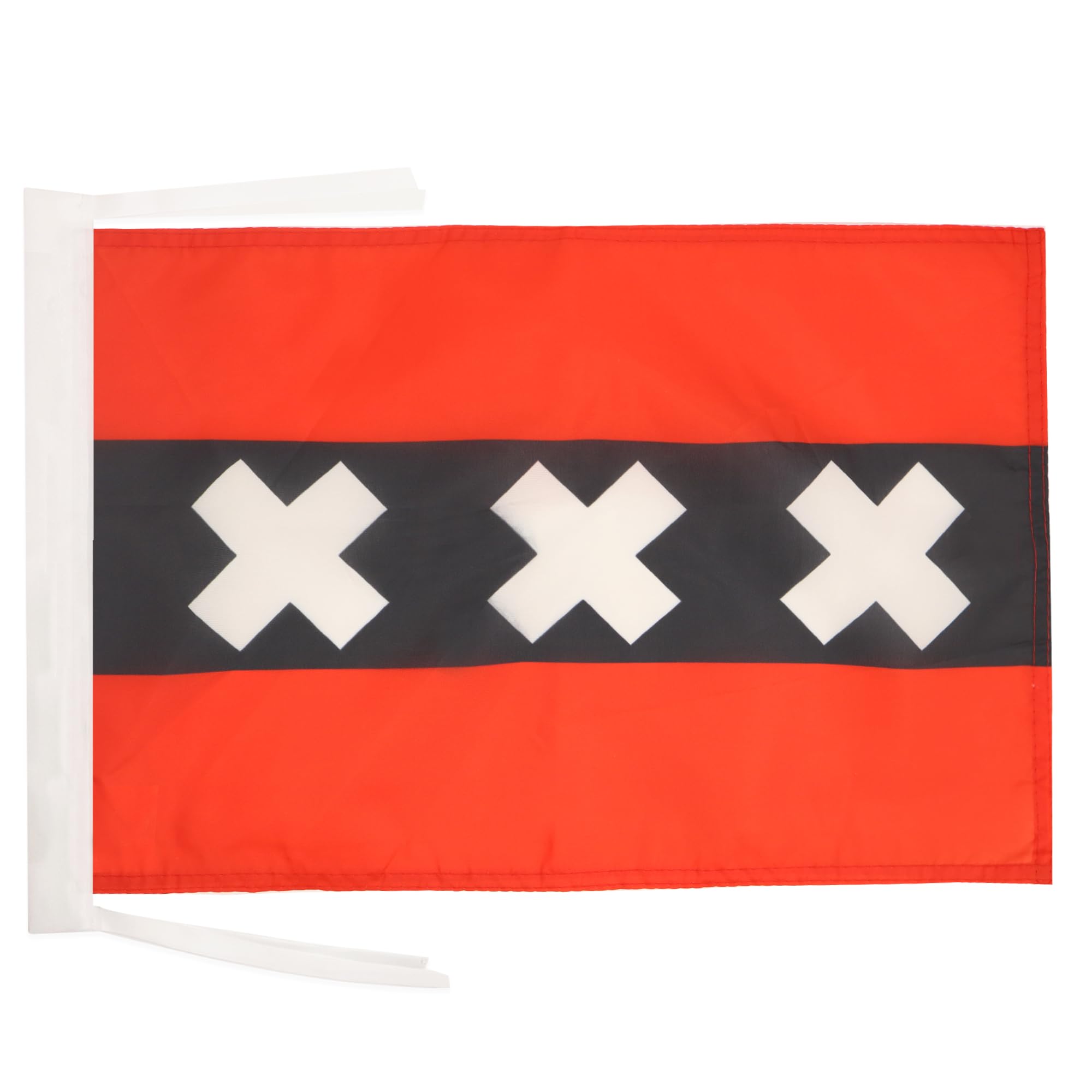 AZ FLAG Amsterdam Flag 18'' x 12'' cords - Netherland SMALL flags 30 x 45cm - Banner 18x12 in