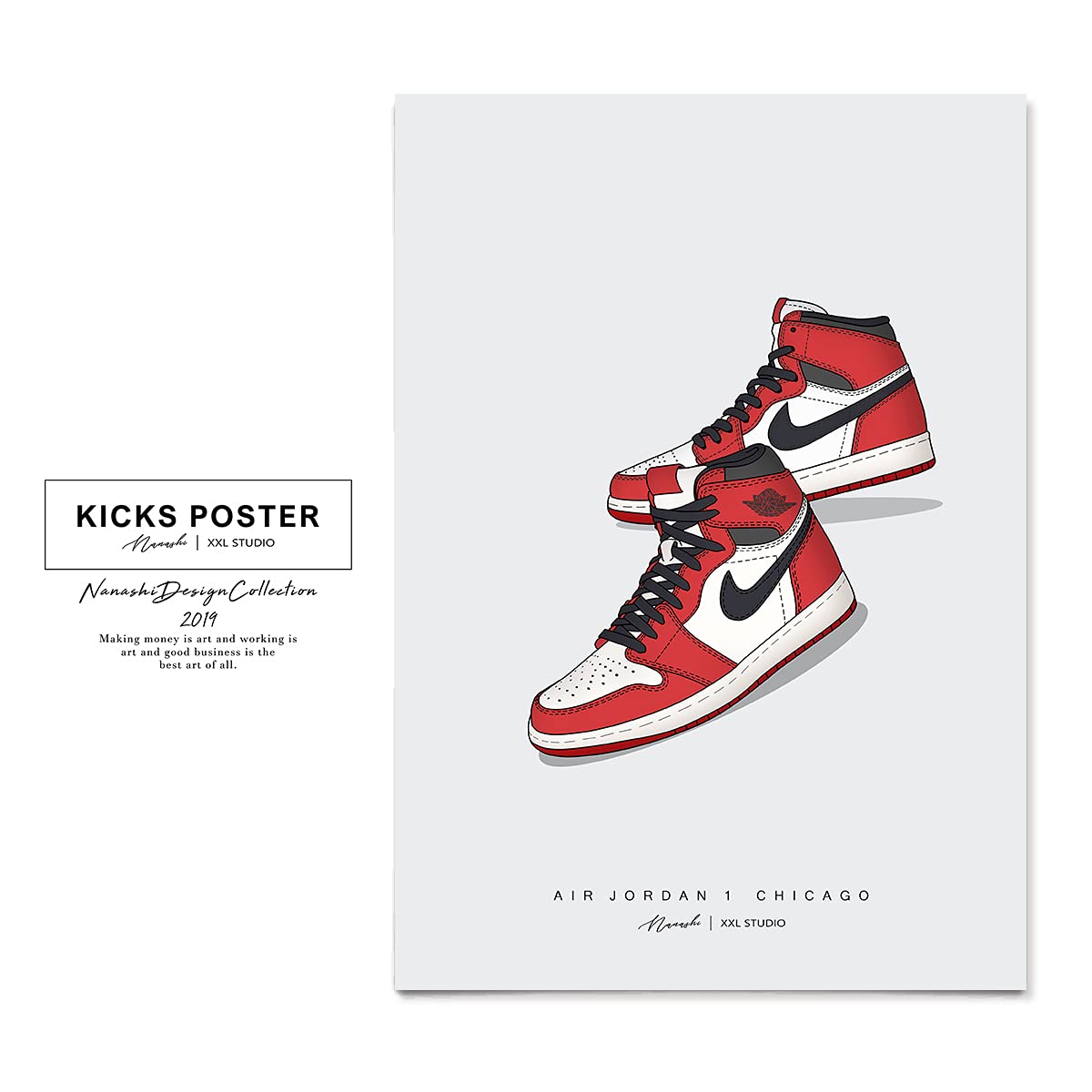 Amazon.co.jp: KICKS エアジョーダン1 シカゴ Air Jordan 1 CHICAGO