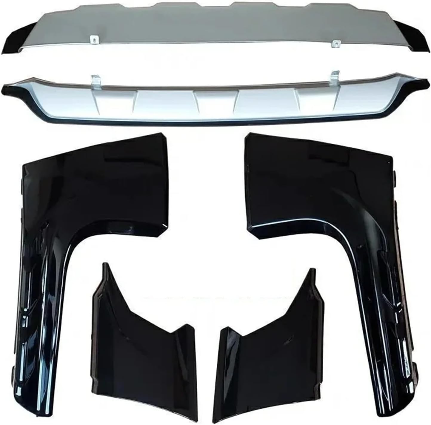Front Bumper, Front Spoiler Front and Rear Bumper Front Lip Crash Strips Compatible for Honda CRV 2020-2021(Carbon Fiber Look)