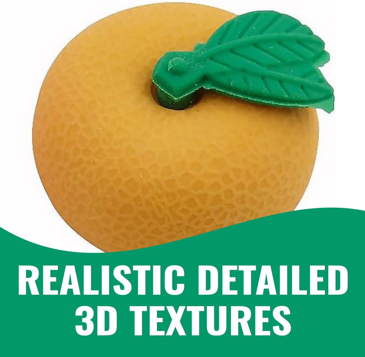Fun Express 1 1/2" 3D Peach, Orange, Apple & Banana Fruit Eraser Assortment - 24 Pieces