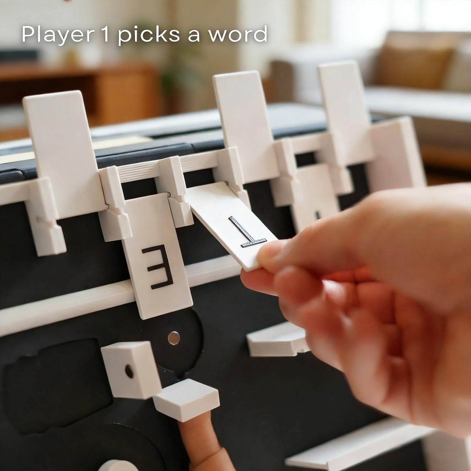 Playbook'd - Hangman Game Magnetic Cowboy, Vocabulary Words Spelling Challenge Table Games, Hangman Board Games, Portable Hangman Book Game