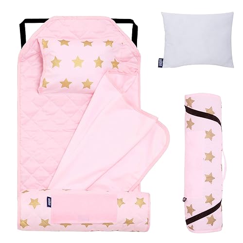 Vista 26 de Wildkin - Tapete para tomar la siesta, moderno y todo en uno, con almohada para infantes (niñas o niños), tamaño perfecto para la guardería