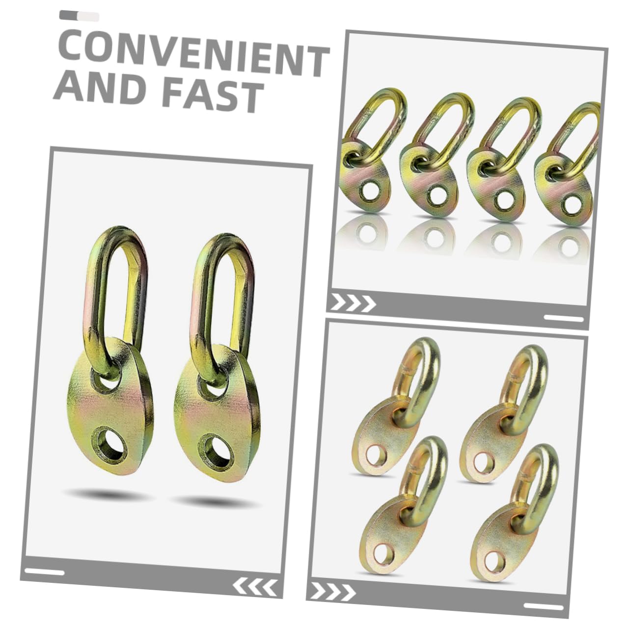 iplusmile 4pezzi Anelli di Sollevamento per Motore Kit Completo per Sollevamento Motore con Occhielli e Ganci Sollevatore per Applicazioni Meccaniche