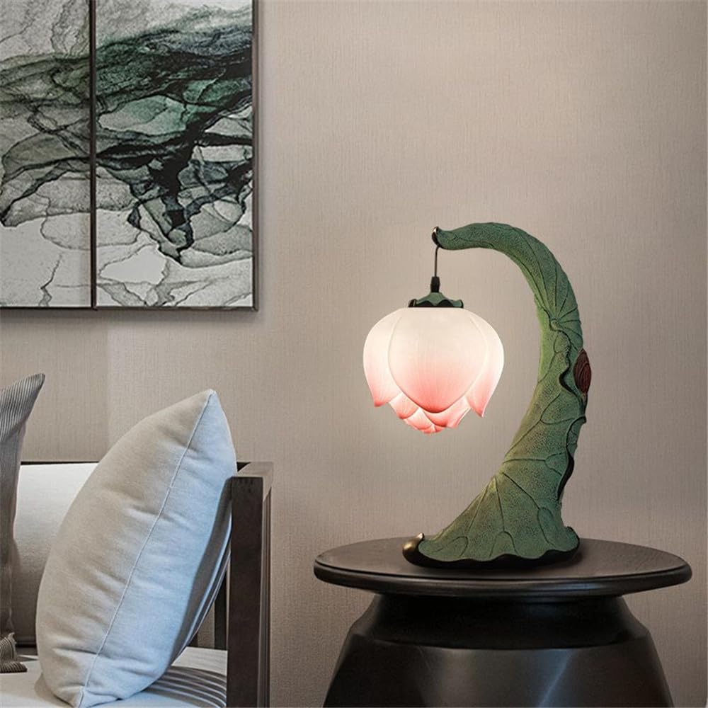 Lampada da tavolo Lotus – Lampada da tavolo moderna a LED per soggiorno, camera da letto, studio, villa e decorazione per hotel