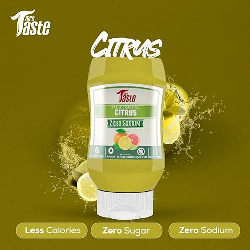 Miniatura 10 de Mrs Taste Aderezo para ensalada de cebolla y ajo sin azúcar, cero calorías, cero sodio, cero azúcar, alto en fibra, apto para dieta cetogénica, apto
