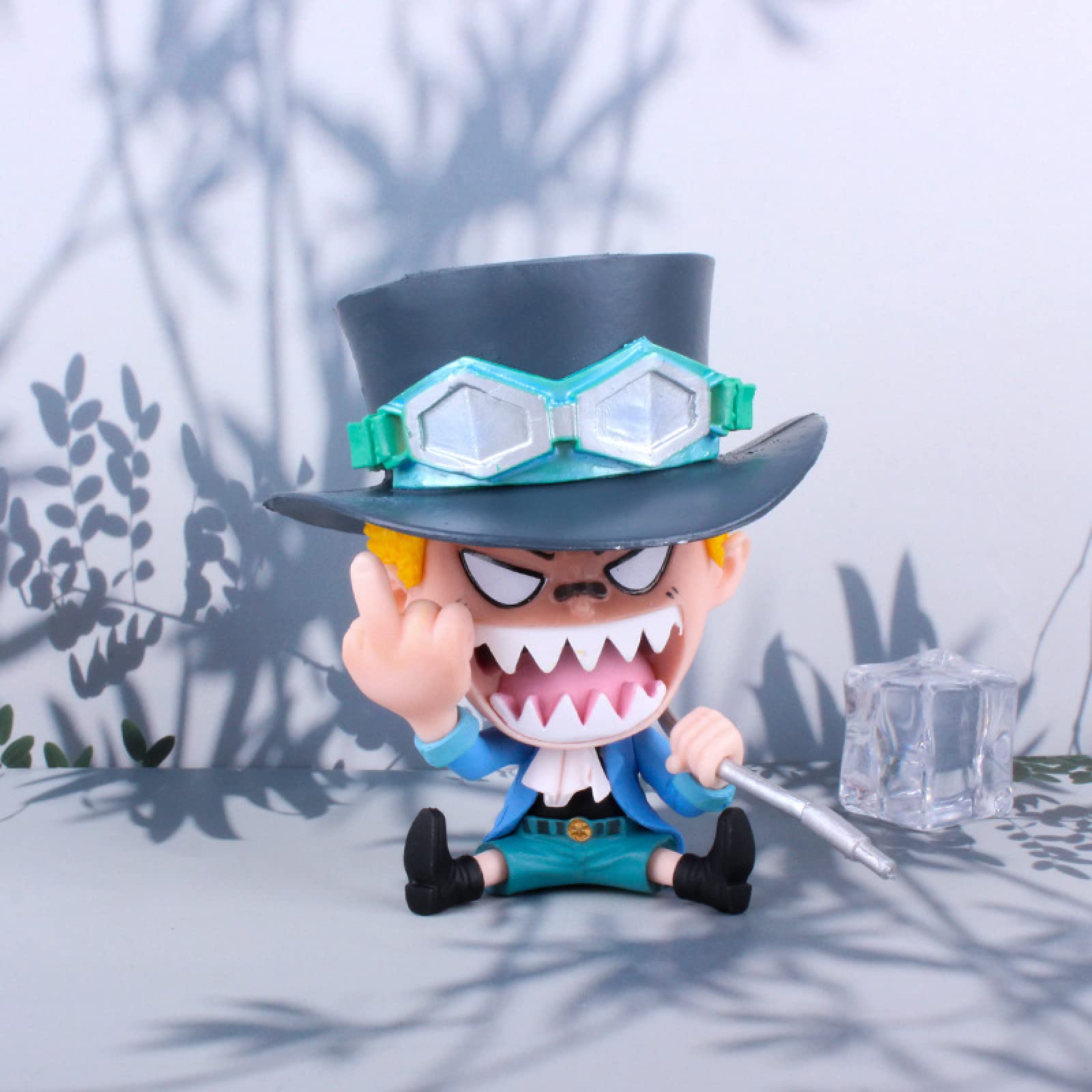 FABIIA Anime Character Model Anime Character Hand-Model 8-13Cm Pirate Peripheral Seating Series Luffy Empress Zoron Ace Figure Gift Decoration,S Statue Model Decoration Pvc Collection Decoration Craft