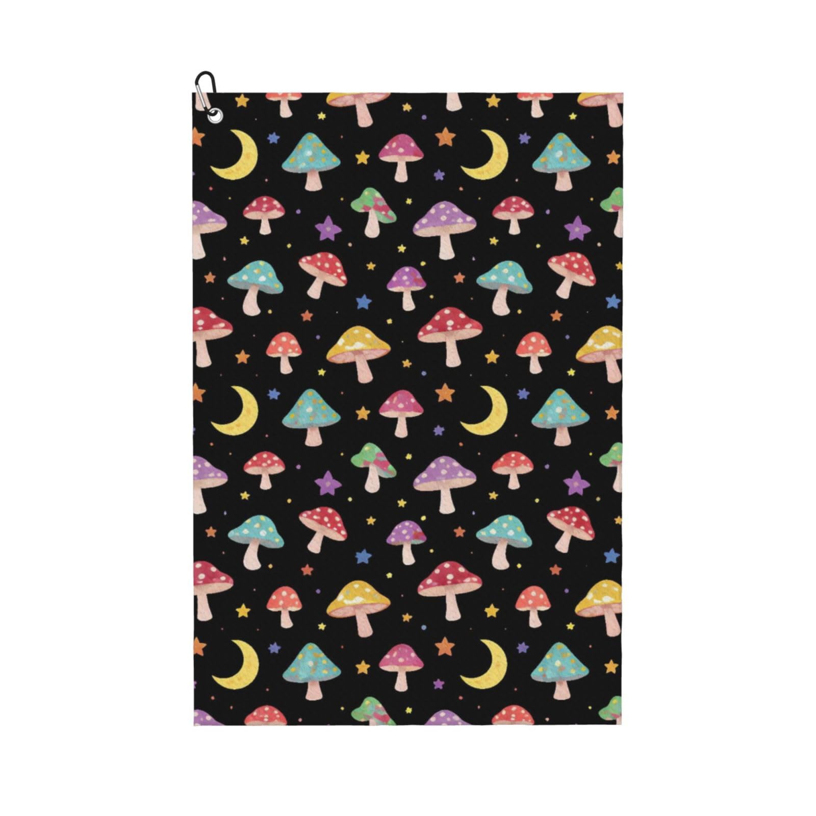 BSDFGSDD Moon Hippie Colorful Mushroom Golf Towel 24 x 16 inches