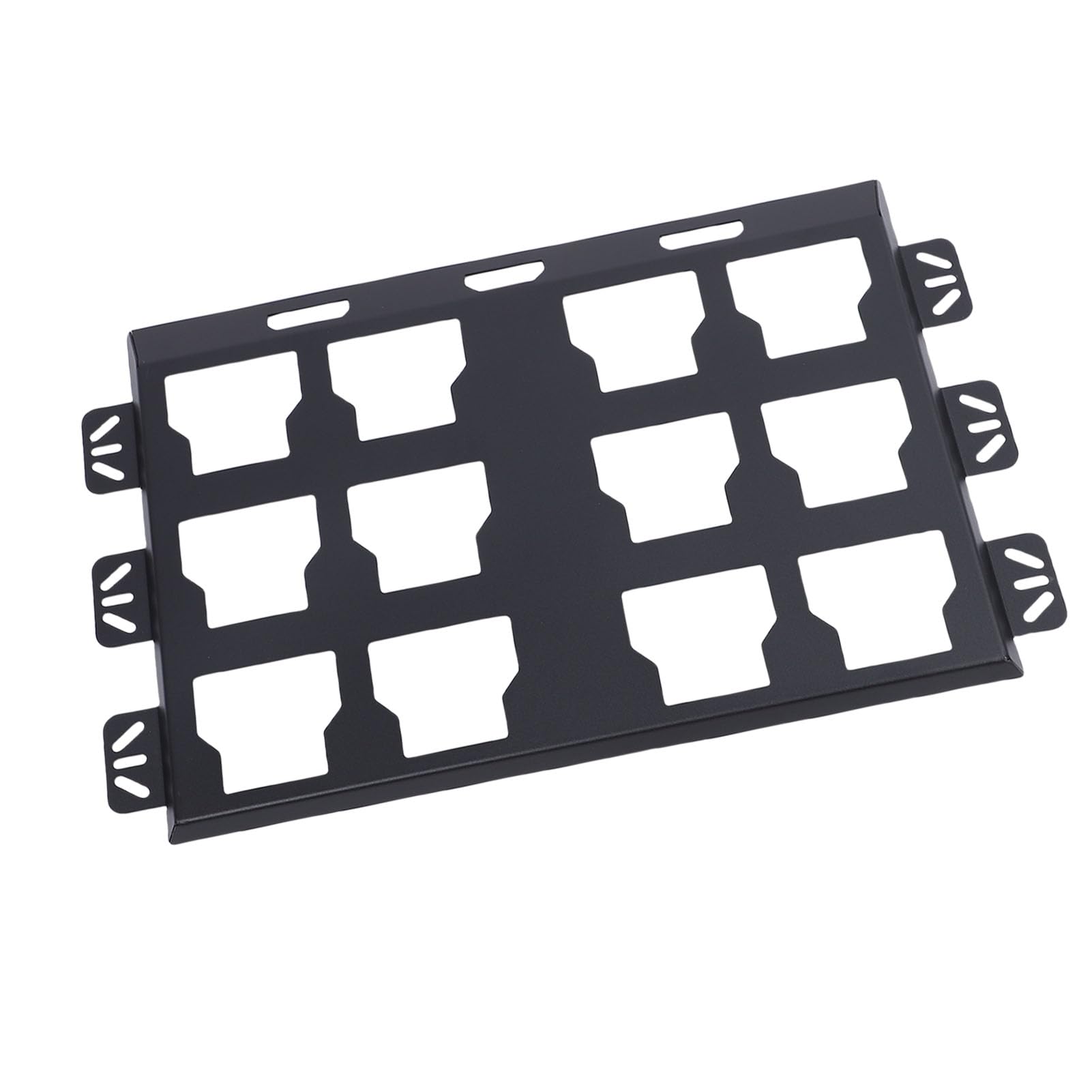 Generic Skrzynka Narzędziowa ze Stopu Aluminium Płyta Montażowa Wszechstronne Rozwiązanie do Przechowywania do Domowego Warsztatu Montaż ścienny lub Podłogowy 13,4 X 21,9 Cala (BLACK)
